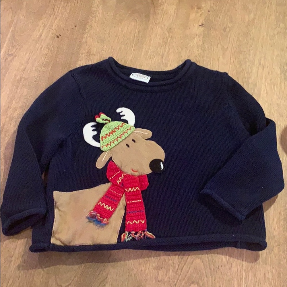 Talbots kids reindeer sweater